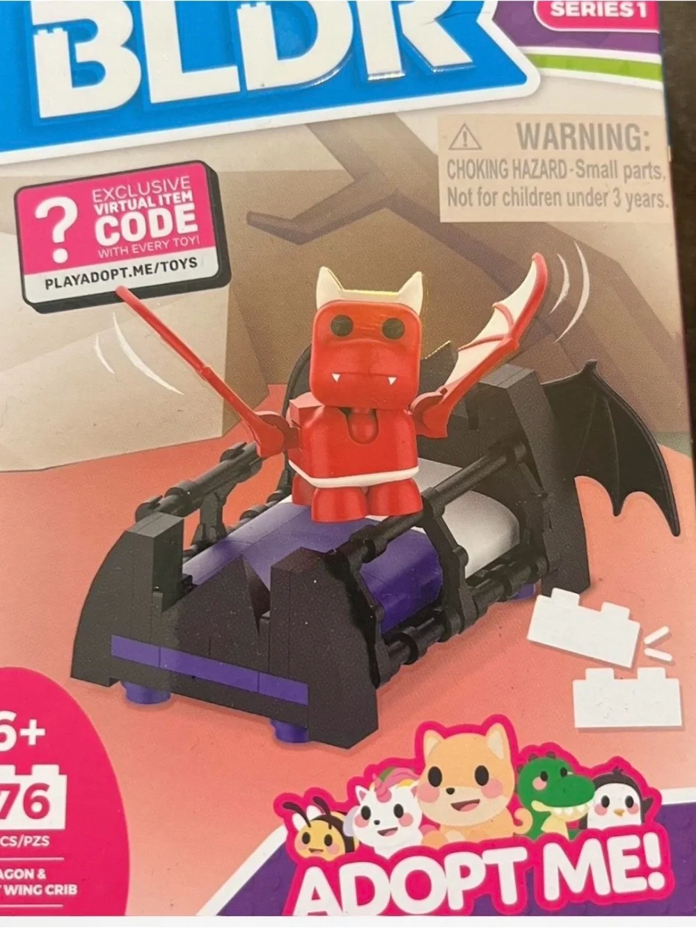 Adopt Me! Kids Building Set - Pink & Red Animal Boat